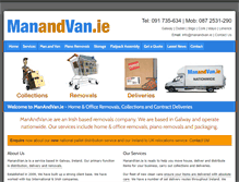 Tablet Screenshot of manandvan.ie